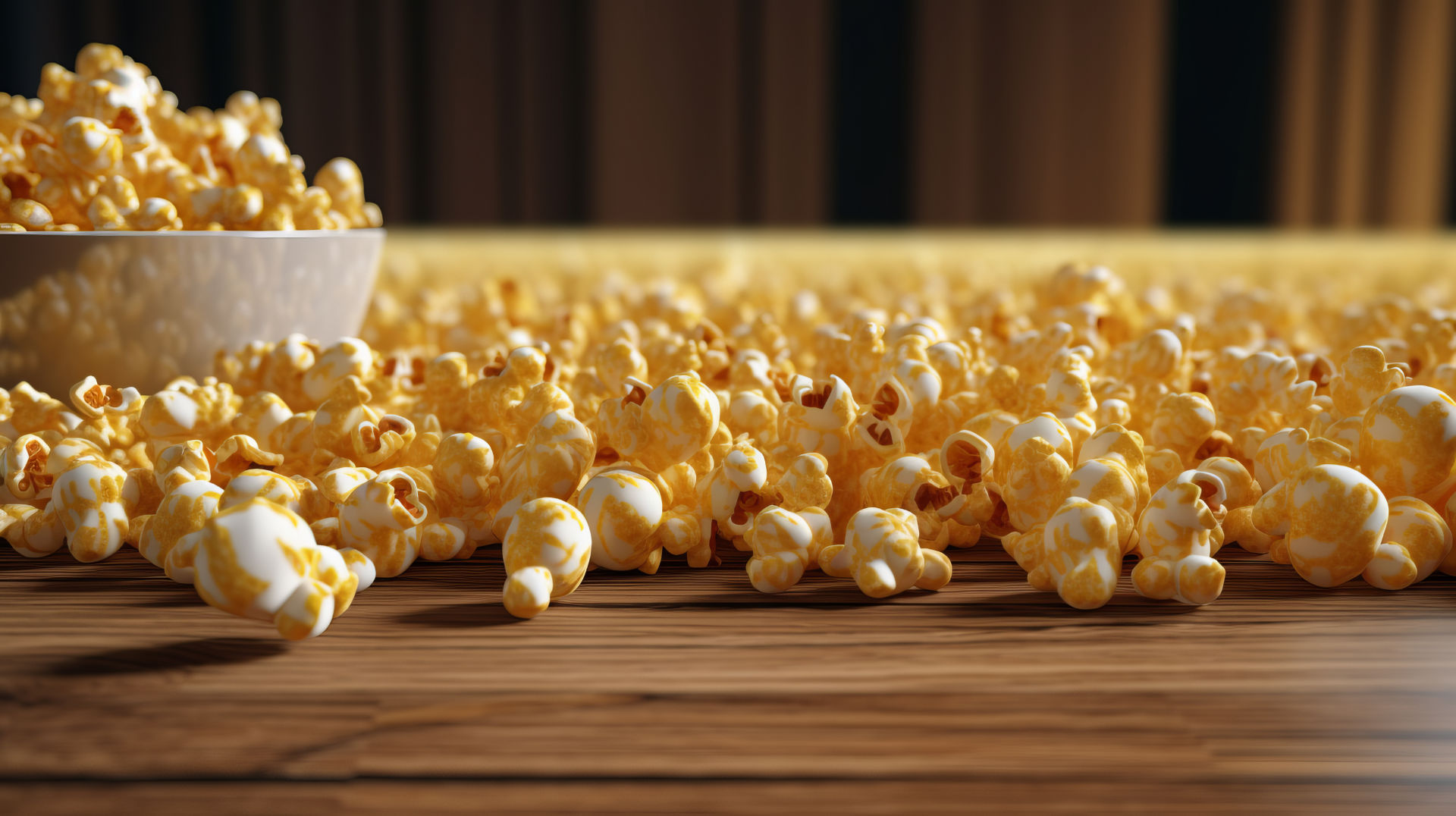 Popcorn auf Tisch Illustration