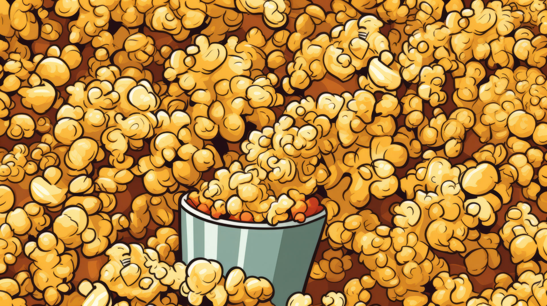 Popcorn KI Illustration